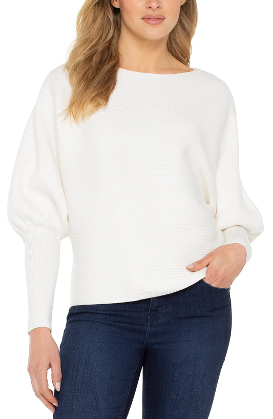 LIVERPOOL LONG SLEEVE BOAT NECK DOLMAN SWEATER