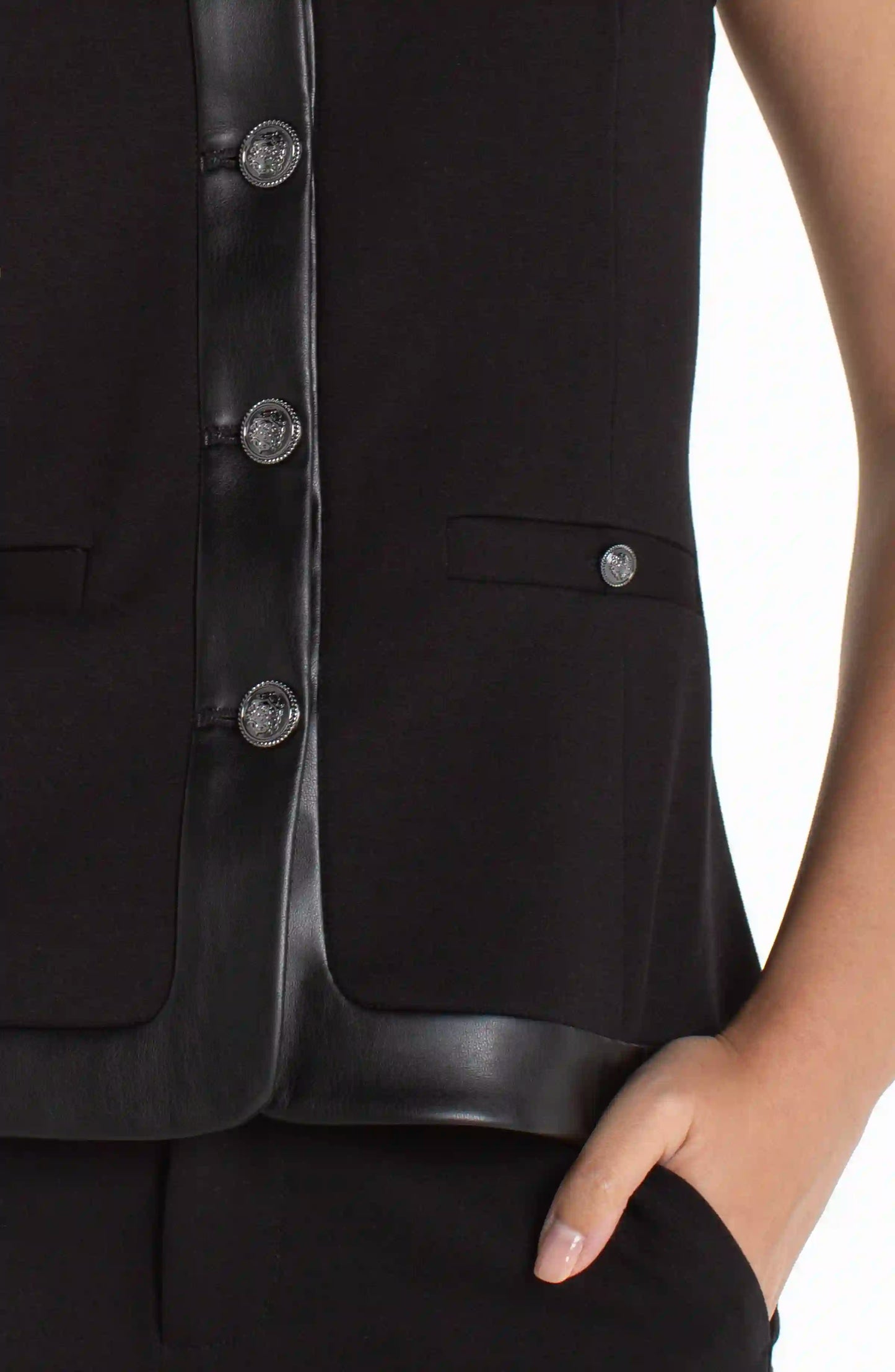 Liverpool Boat Neck Vest with Trim