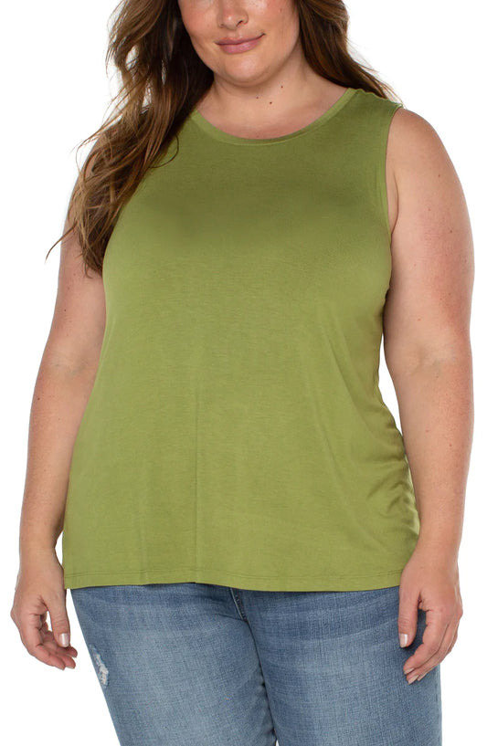 LIVERPOOL SLEEVELESS SCOOP NECK TANK TOP - PLUS