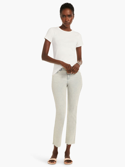 NIC + ZOE PERFECT KNIT RIB SHORT SLEEVE CREW TEE