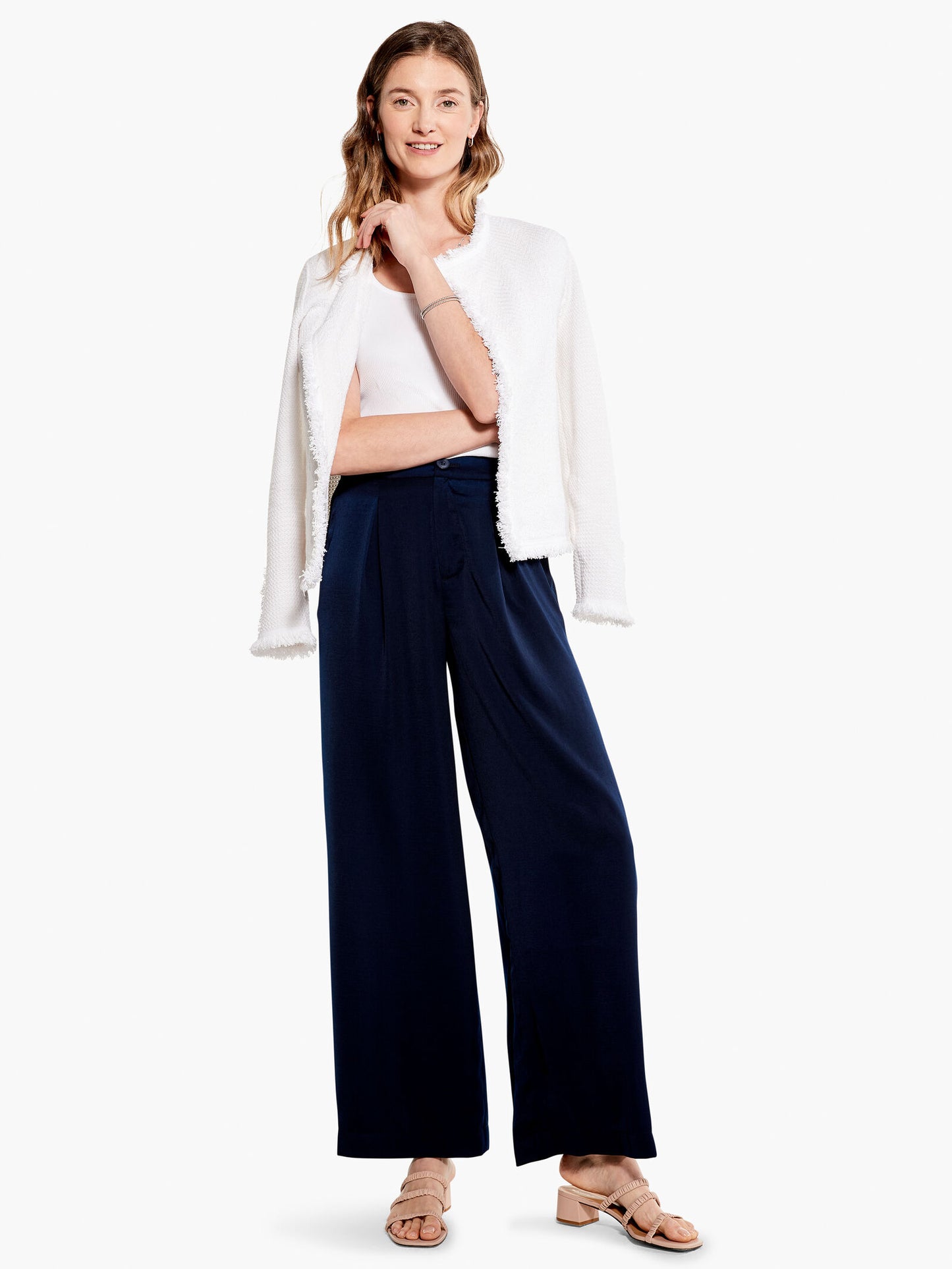 NIC+ZOE SOFT DRAPE WIDE-LEG PANT