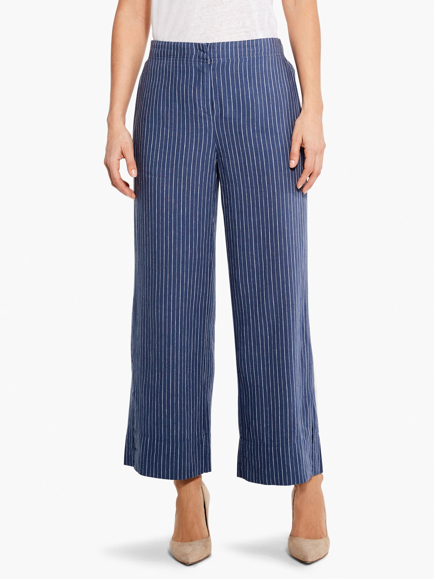 NIC+ZOE CENTRAL PARK WIDE-LEG ANKLE PANTS