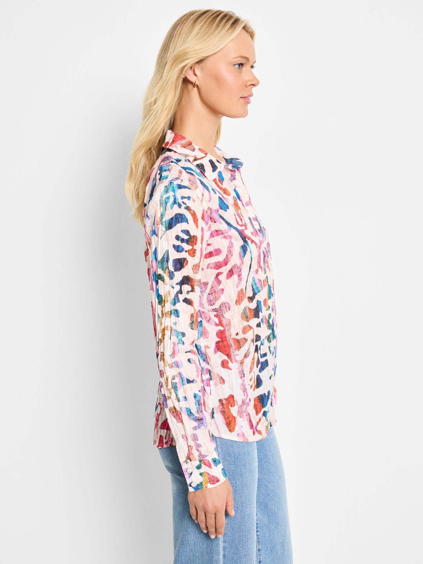 NIC + ZOE COLOR WASH COTTON SHIRT