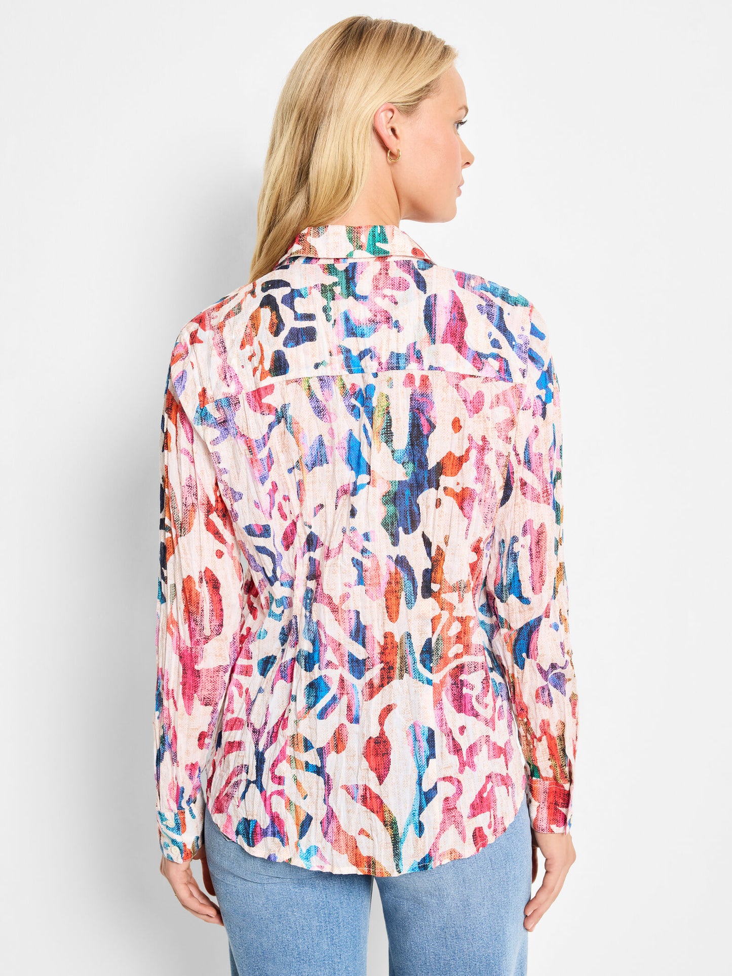 NIC + ZOE COLOR WASH COTTON SHIRT