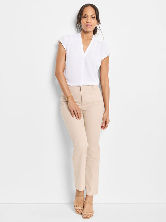 NIC + ZOE 28" PLAZA DEMI BOOT COTTON BI-STRETCH PANT