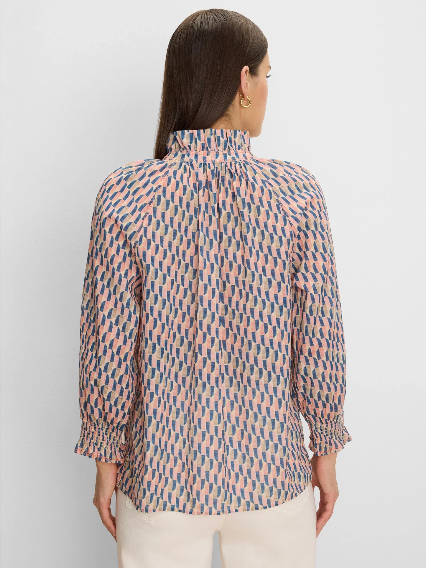NIC+ZOE Sideways Cotton Crinkle Shirt