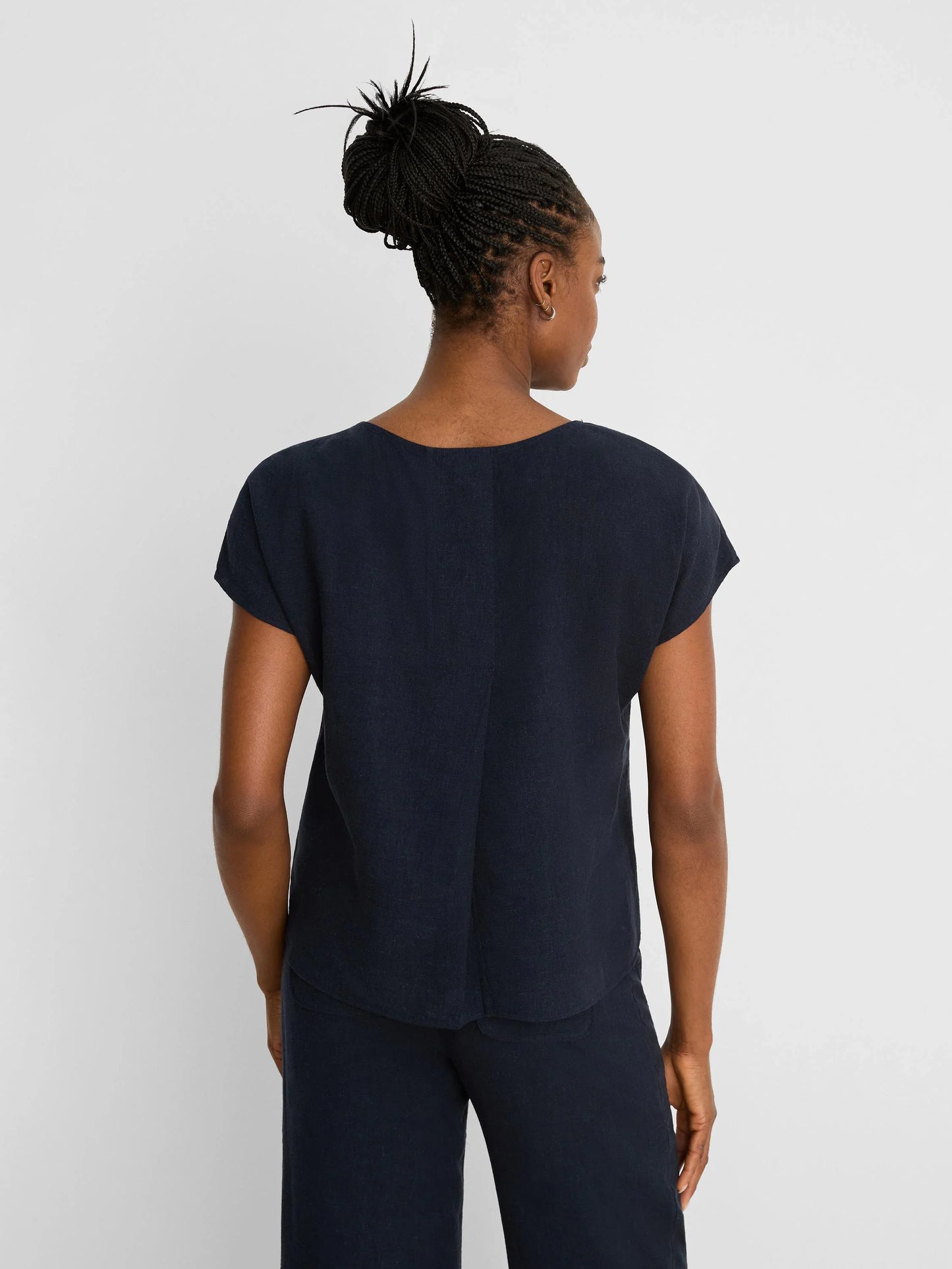 NIC+ZOE Rumba Linen Split Neck Tee