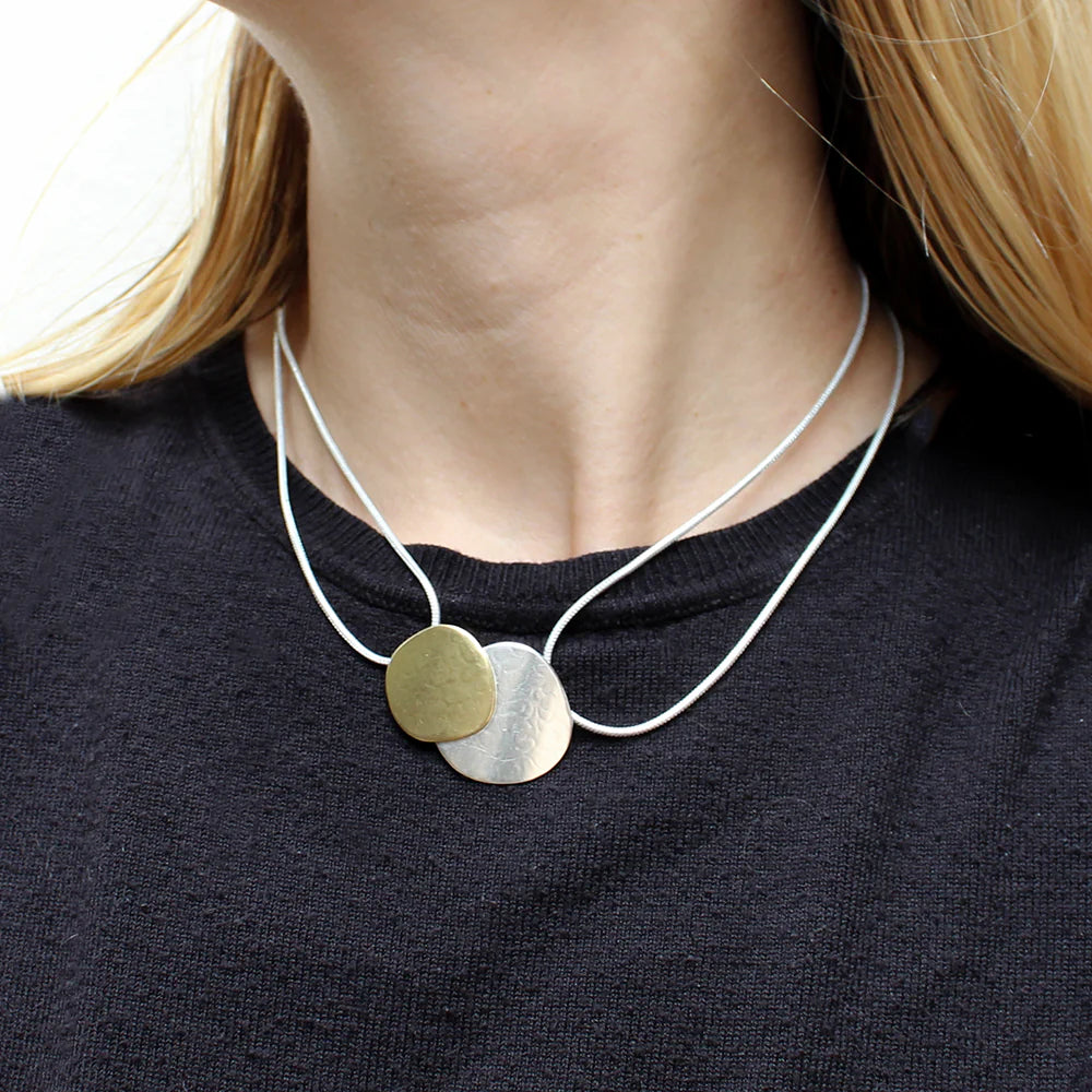 Double Organic Polka Dot Necklace
