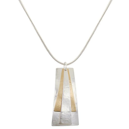 Rays and Pyramid Necklace