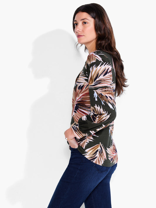 NZT LONG-SLEEVE FERN HENLEY