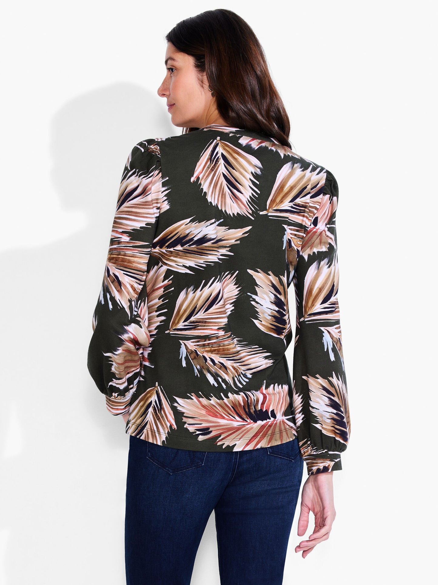 NZT LONG-SLEEVE FERN HENLEY