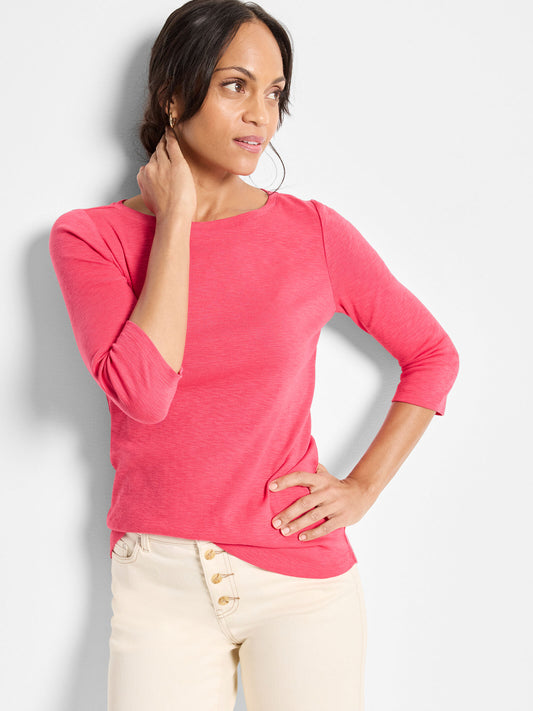 NIC + ZOE 3/4 SLEEVE BOAT TEE