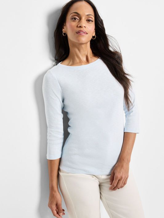 NIC + ZOE 3/4 SLEEVE BOAT TEE