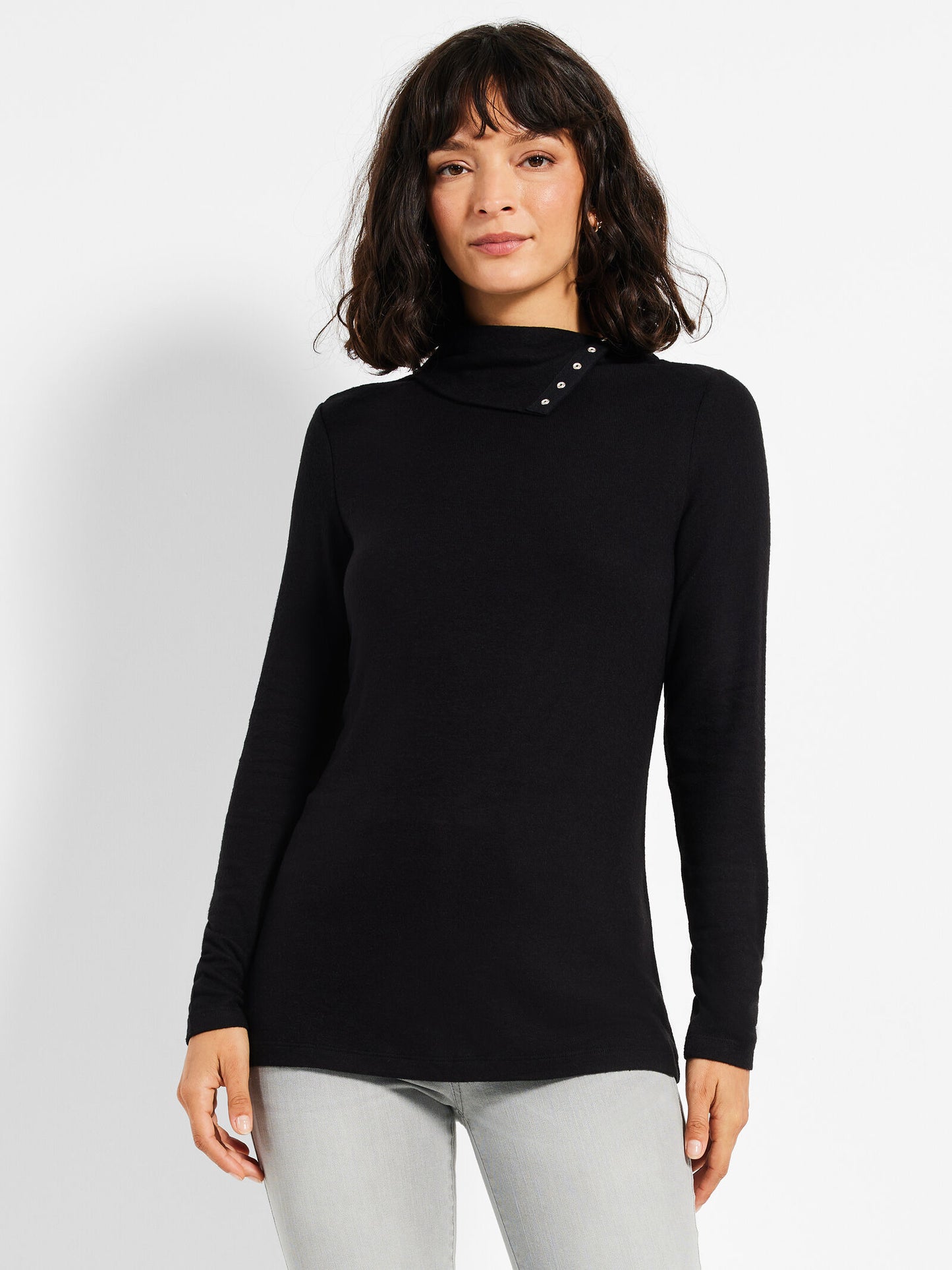 NIC+ZOE SWEET DREAMS SNAP NECK TEE