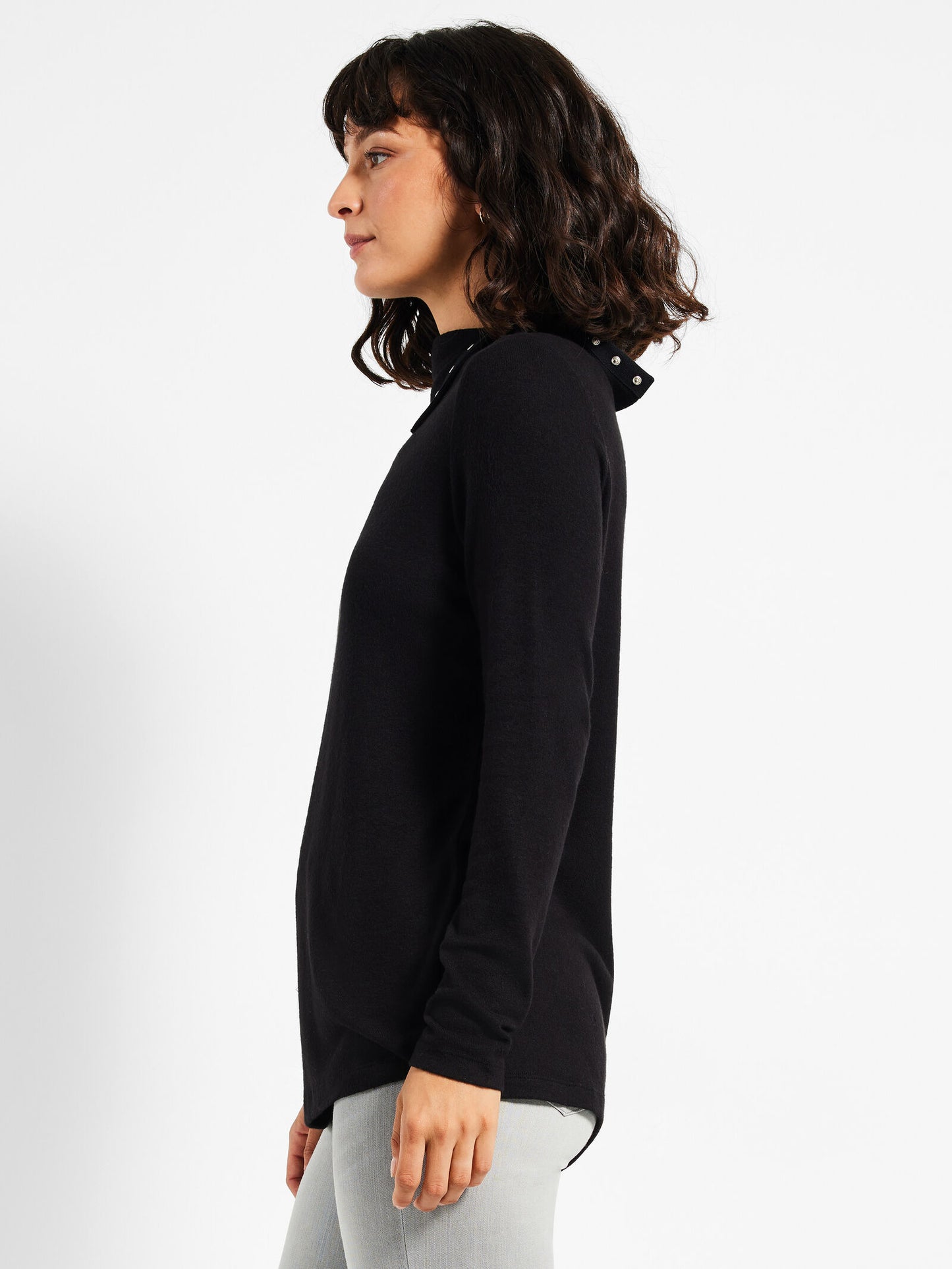 NIC+ZOE SWEET DREAMS SNAP NECK TEE