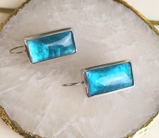 ALUMINUM/RESIN EARRING