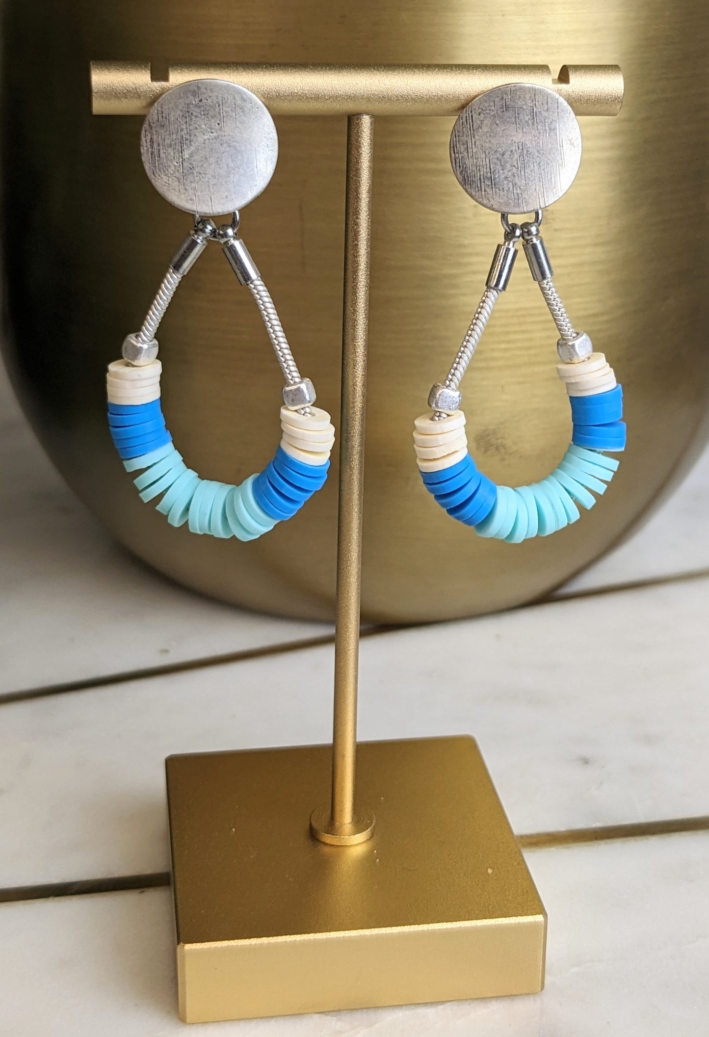 IVY BLUE AND TURQUOISE EARRINGS