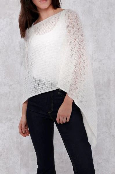 CASHMERE POINTELLE TOPPER