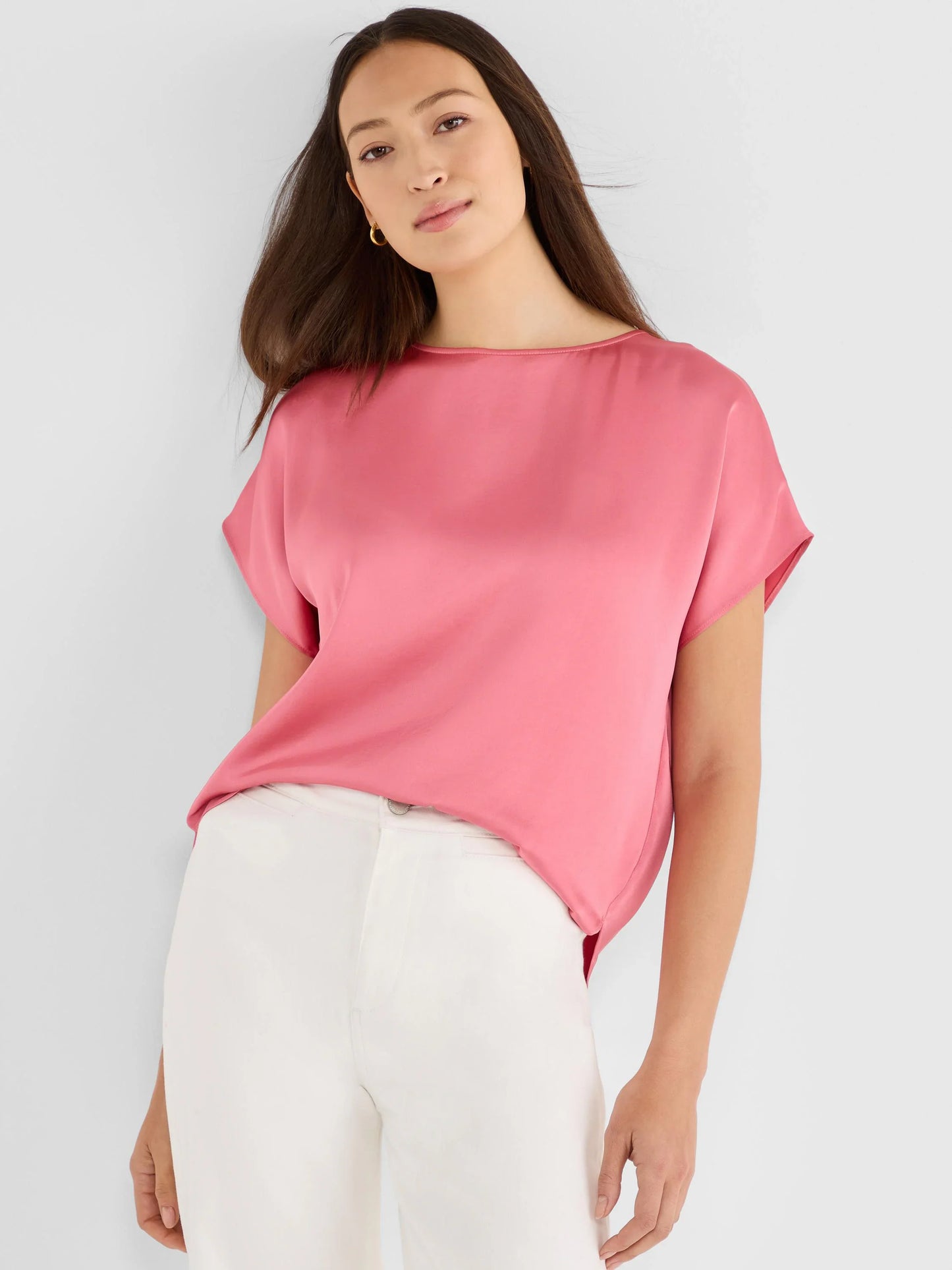 NIC+ZOE DAY GLOSS WOVEN TEE