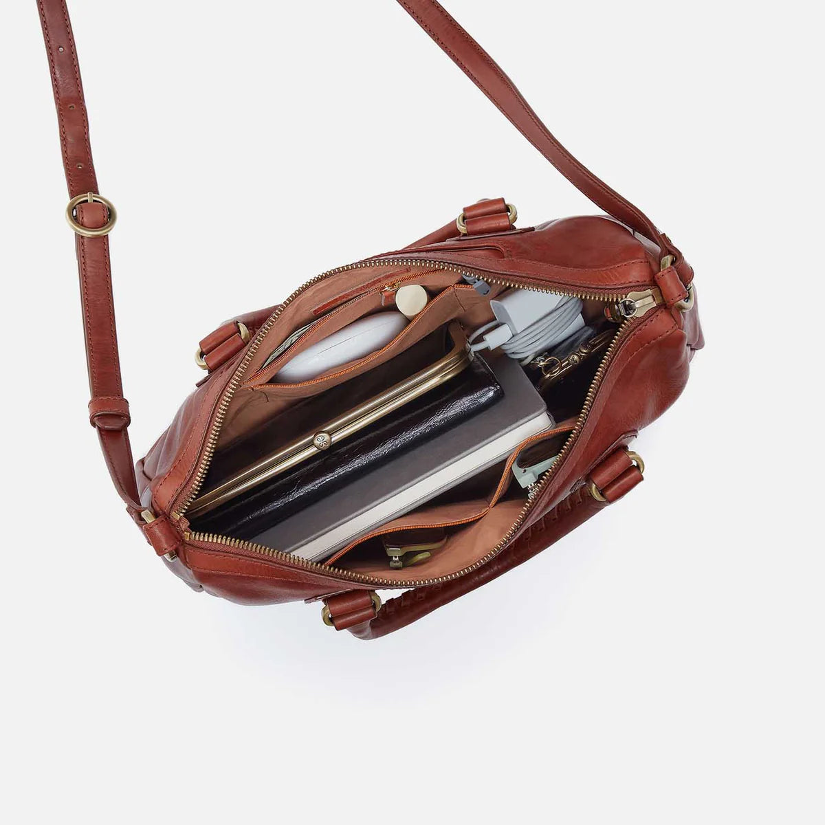 HOBO Expedition Satchel In Patina Leather Satchel