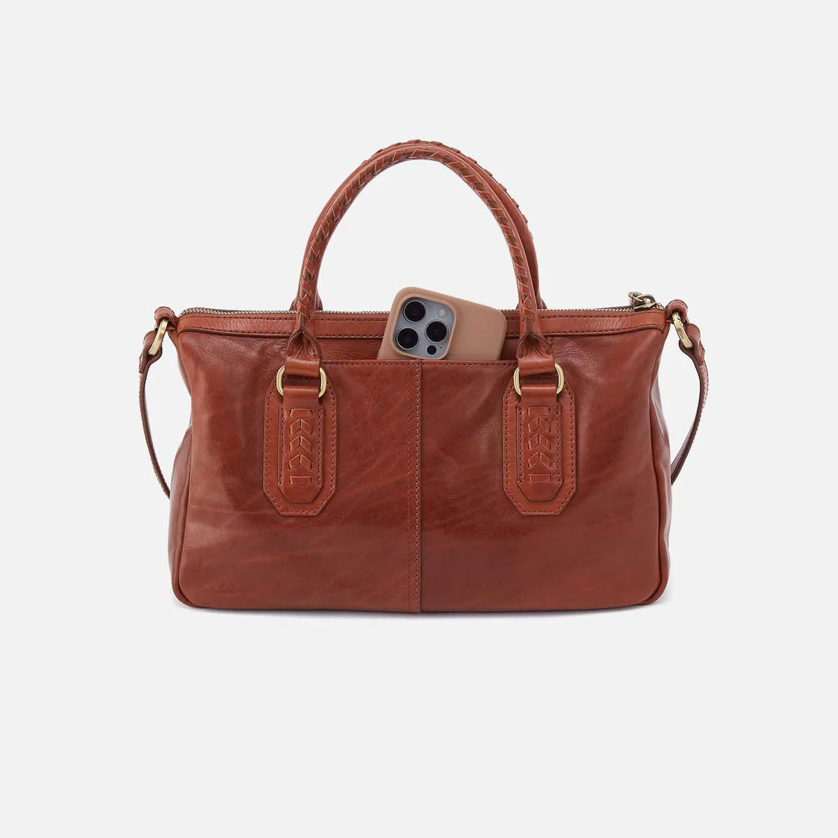 HOBO Expedition Satchel In Patina Leather Satchel