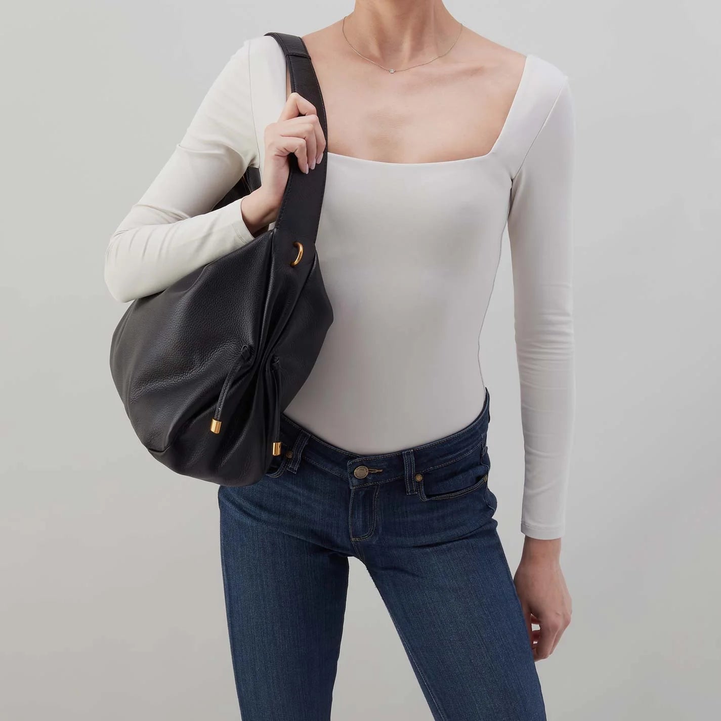 HOBO Kori Hobo Shoulder Bag -Pebbled Leather