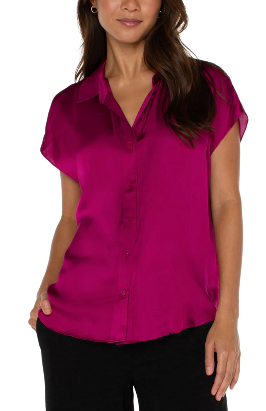 LIVERPOOL BUTTON FRONT DOLMAN SLEEVE BLOUSE