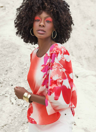 NOEN VIBRANT FLORAL BLOUSE