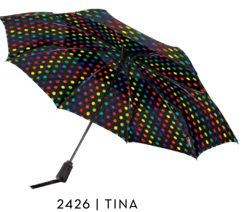 SHEDRAIN VORTEX VENTED UMBRELLA - TINA MULTI DOTS