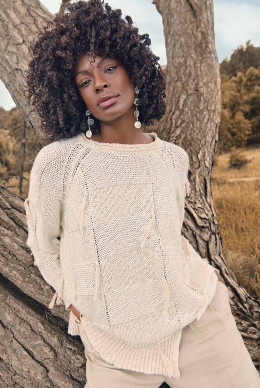 NOEN PLAYFUL FRINGE PULLOVER