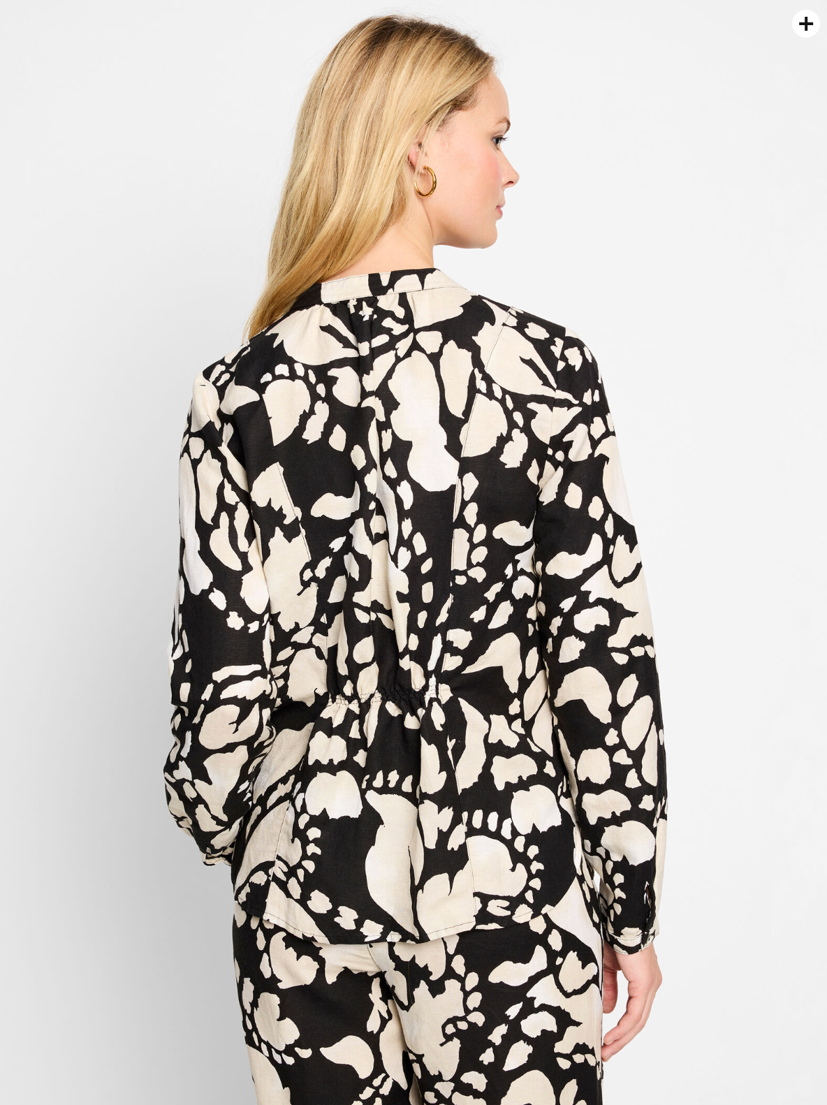 NIC+ZOE EVENING PETAL WOVEN SHIRT