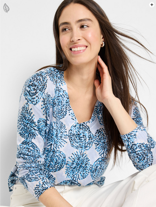 NIC+ZOE SAND DOLLAR SUPERSOFT SWEATER