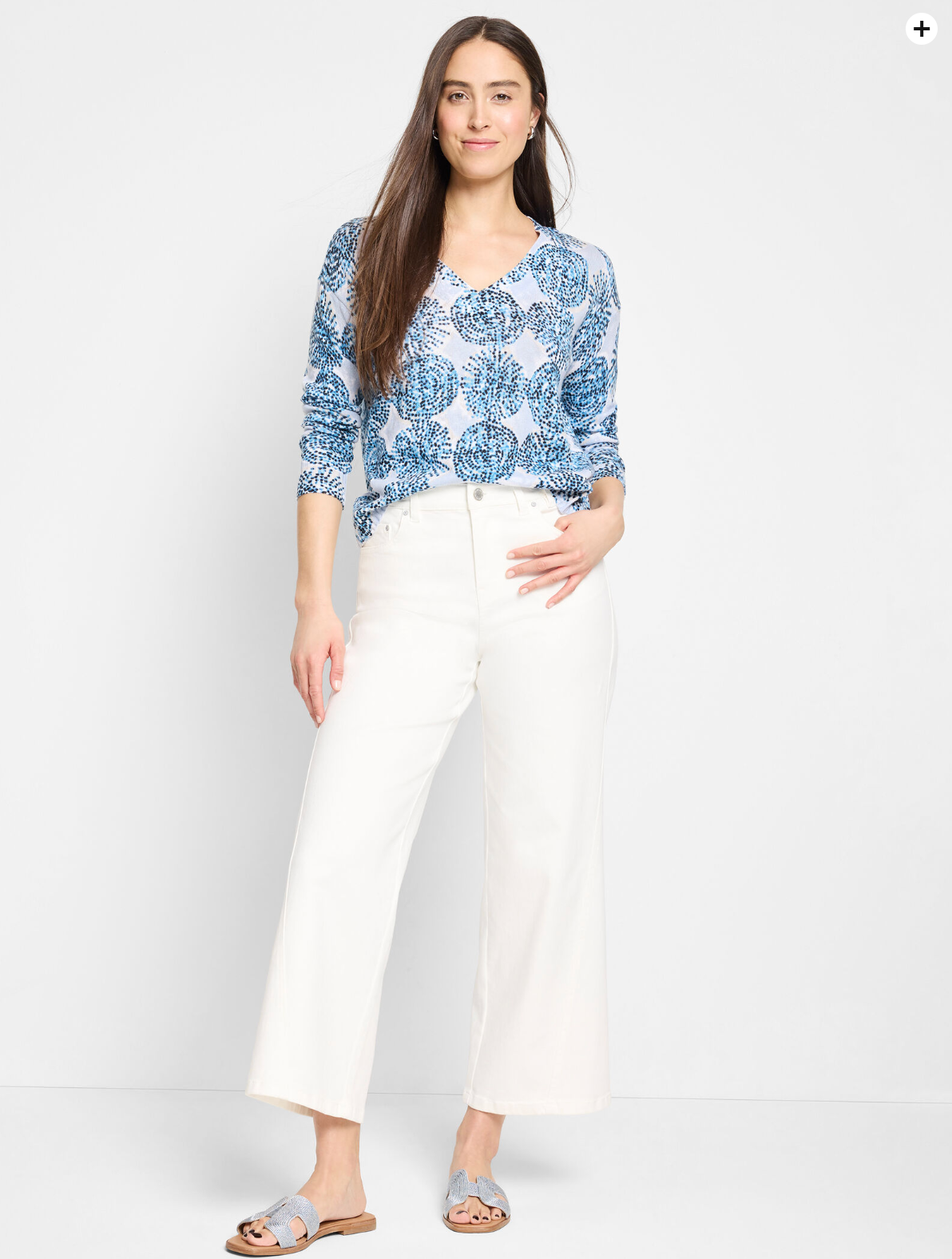 NIC+ZOE SAND DOLLAR SUPERSOFT SWEATER