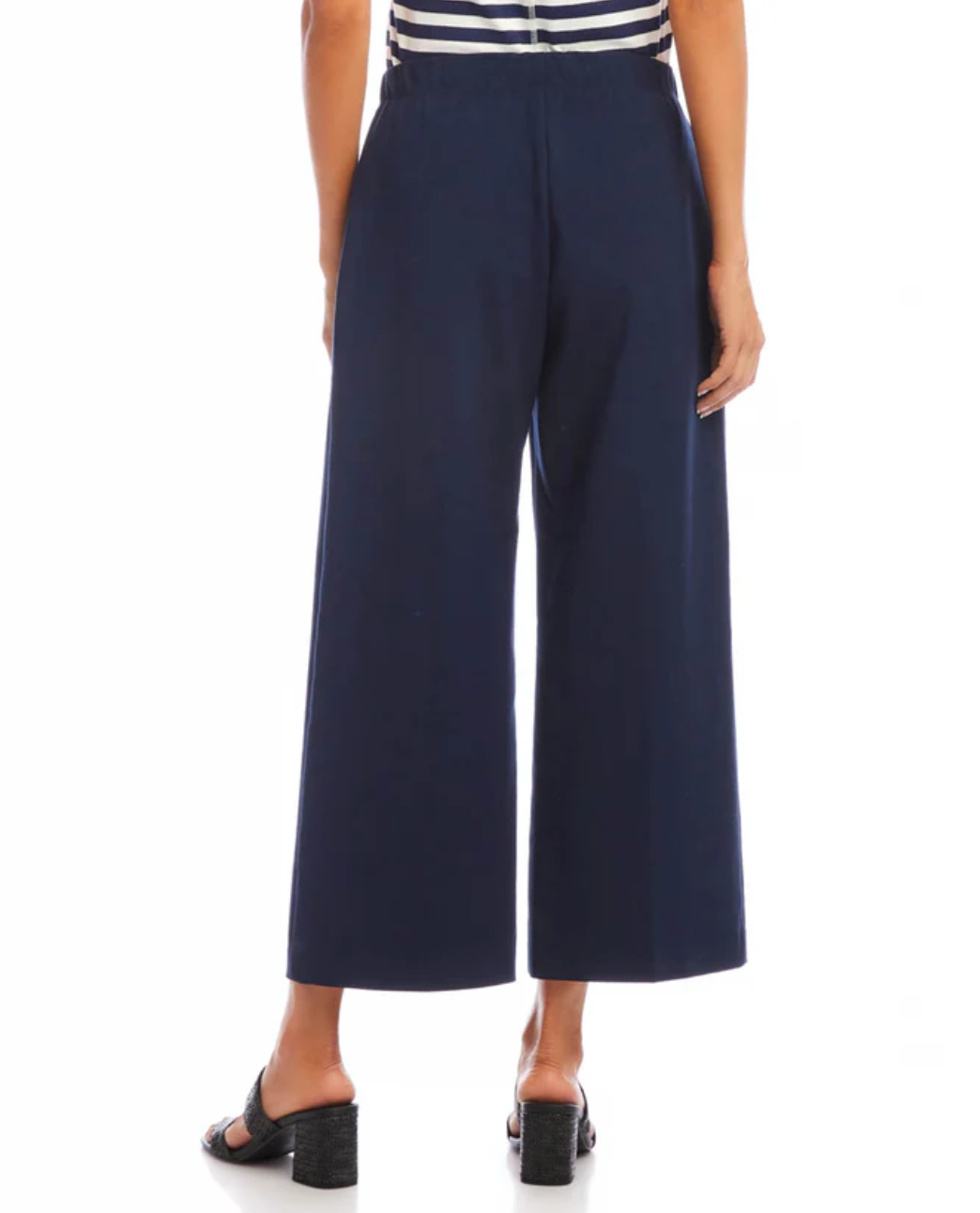KAREN KANE CROPPED WIDE LEG PANTS