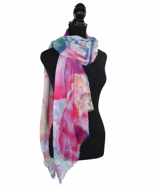 HEAVENLY FLORAL MODAL SCARF