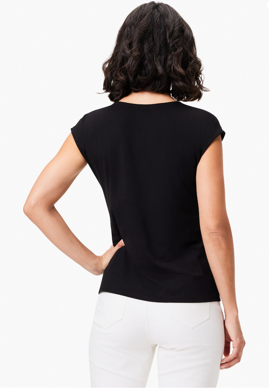 NIC+ZOE POLISHED JERSEY EVERYDAY LAYER TOP
