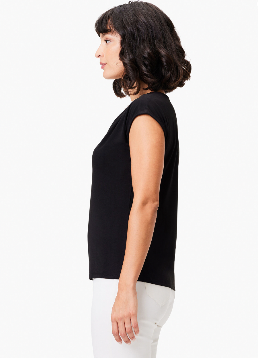 NIC+ZOE POLISHED JERSEY EVERYDAY LAYER TOP
