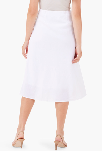 NIC+ZOE RUMBA LINEN SLIP SKIRT