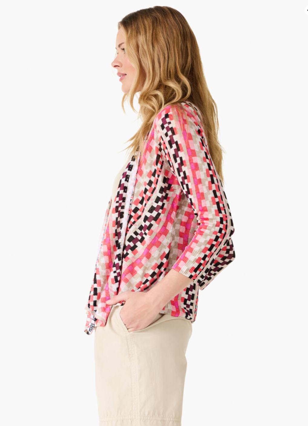 NIC+ZOE PIXEL SUNSET 4-WAY CARDIGAN