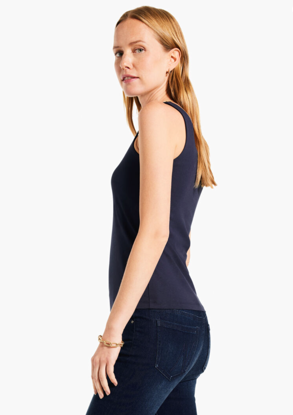 NIC+ZOE SHELF BRA TANK