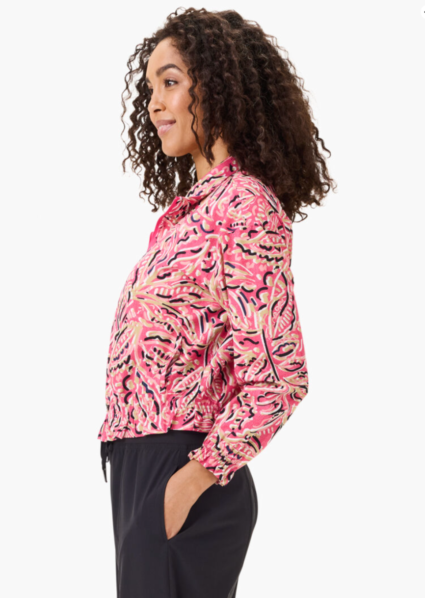 NZ ACTIVE TECH STRETCH SHADOW FLORAL JACKET