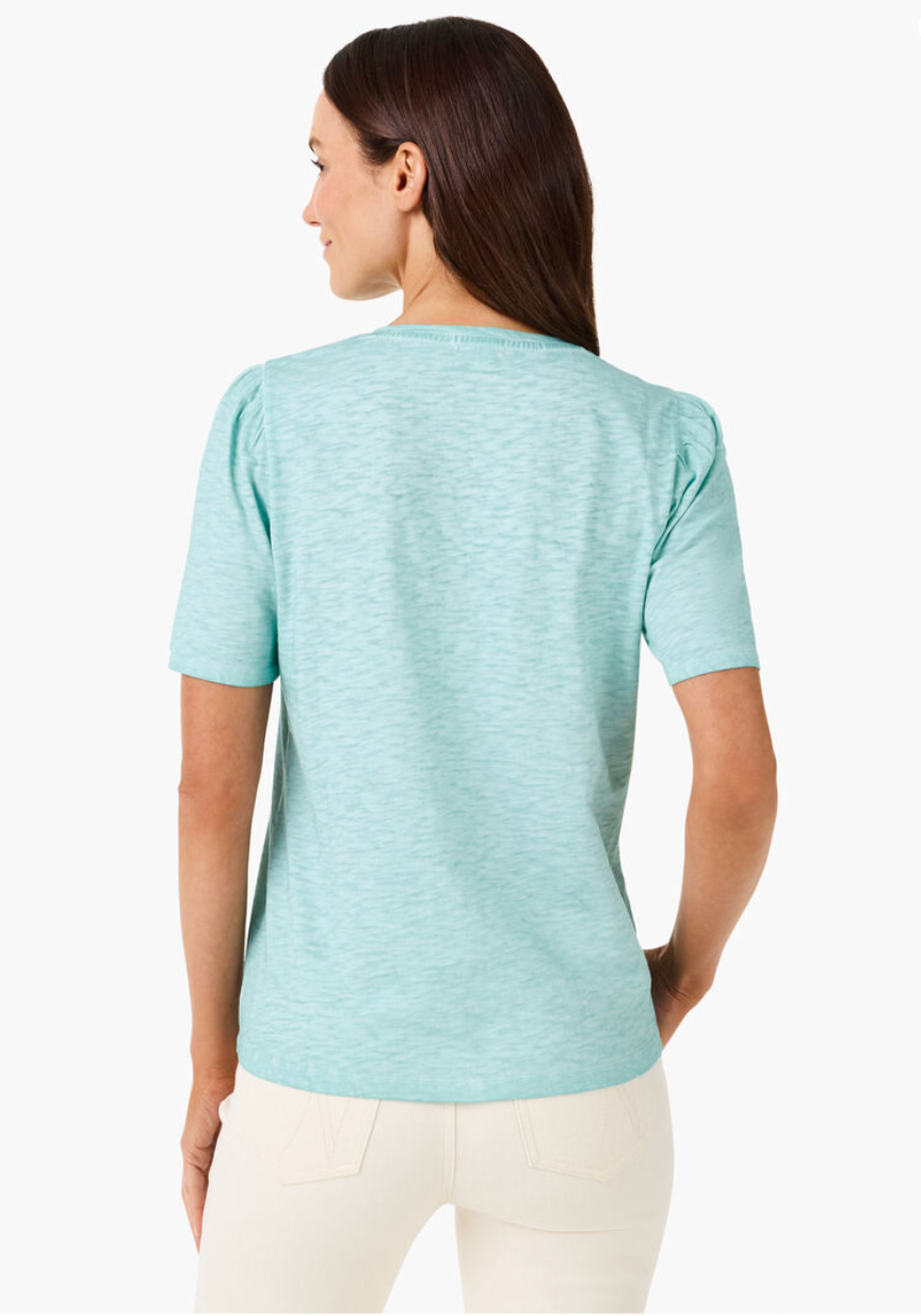 NZT SHORT SLEEVE SPLIT NECK TEE