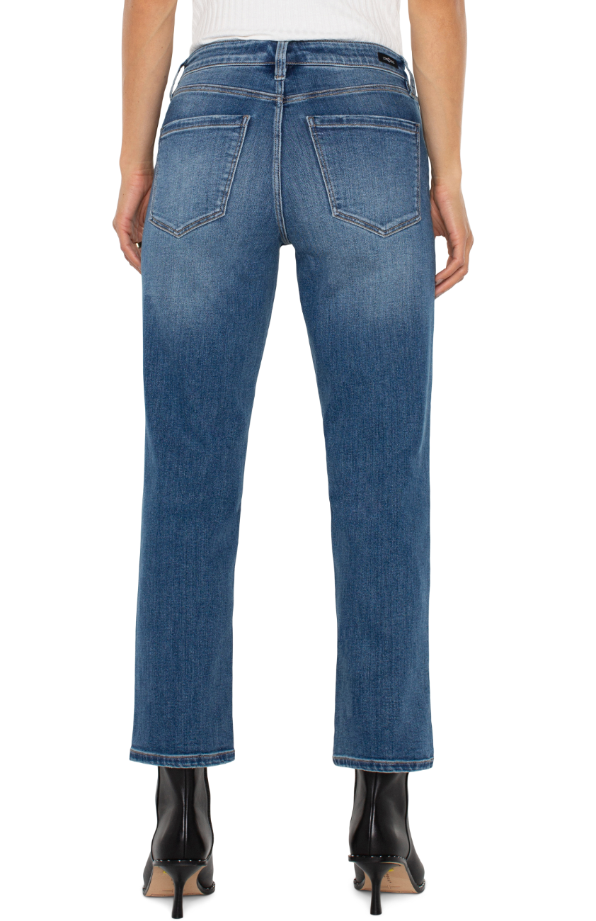 LIVERPOOL KENNEDY CROP STRAIGHT - 27" INSEAM