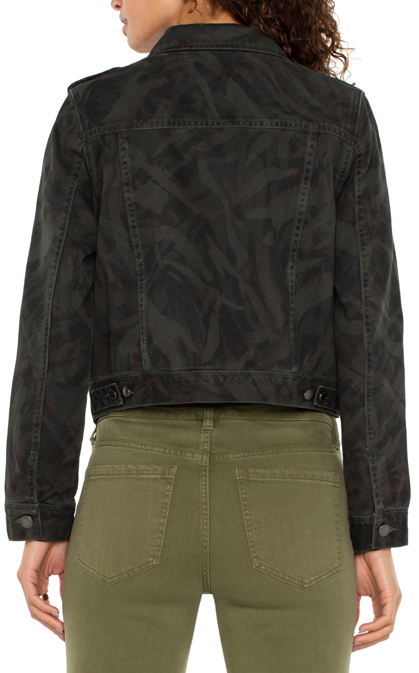LIVERPOOL MILITARY CROP JACKET