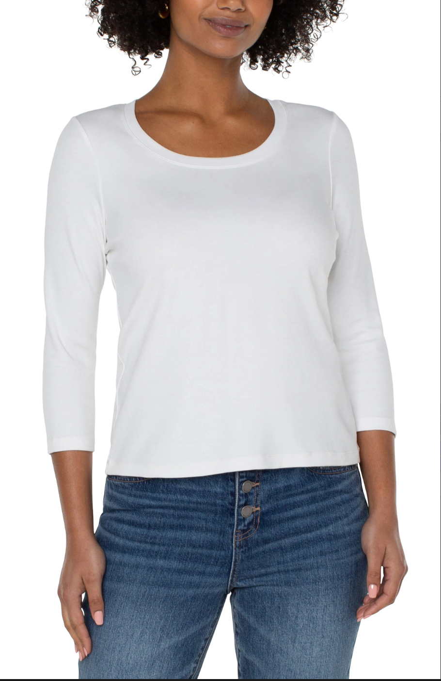 LIVERPOOL 3/4 SLEEVE SCOOP NECK TEE