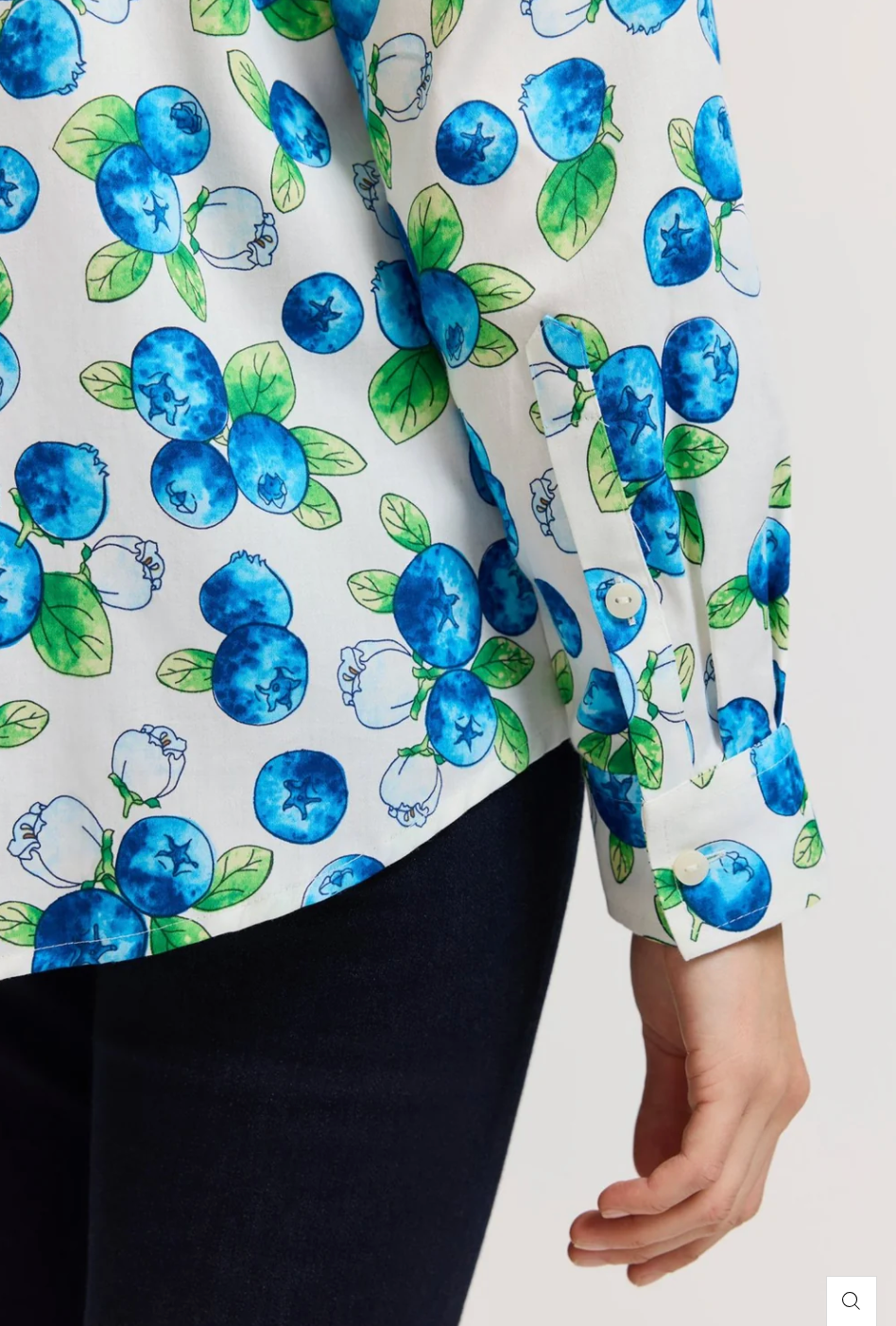 BLUEBERRY TIE FRONT BLOUSE