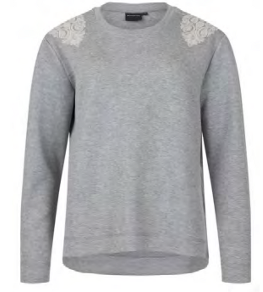 BRANDTEX SWEATSHIRT WITH EMBROIDERY