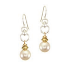 Marjorie Baer Rings with Pearl Wire Earrings