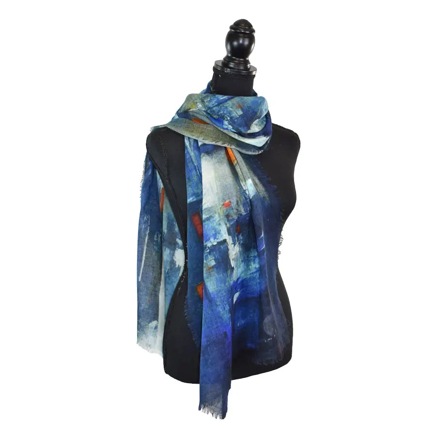 DUPATTA CAROUSEL NARROW ABSTRACT SCARF