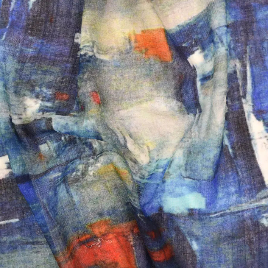 DUPATTA CAROUSEL NARROW ABSTRACT SCARF